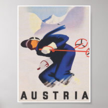 Österreich Vintages Skiposter