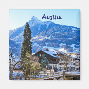 Österreich Vorarlberg im Winter Souvenir Magnet