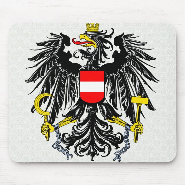 Österreich-Wappen Detail Mousepad (Vorne)