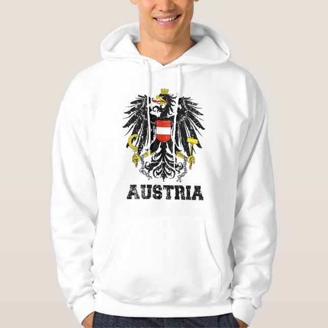 Österreich-Wappen Hoodie (Vorderseite)