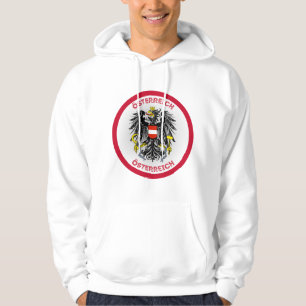 Österreich Wappen Kreisform Hoodie