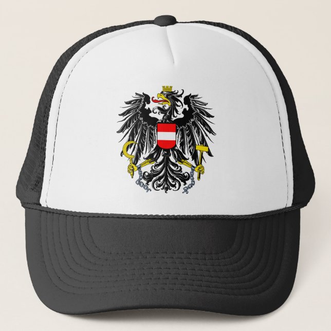 Österreich-Wappen Truckerkappe (Vorderseite)
