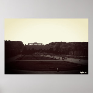 Österreich Wien Schönbrunn Gardens Vintage Poster