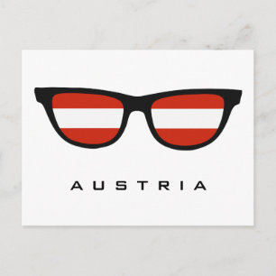 Österreich zeigt Sondertext und Farbpostkarte Postkarte