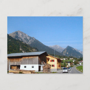 Österreich, Zillertal, Wald und Berge Postkarte
