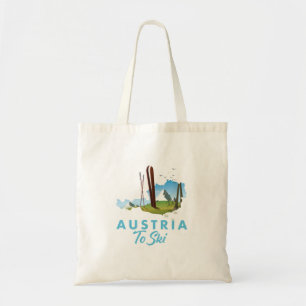 Österreich zum Skifahren. T - Shirt Klassischer Ru Tragetasche