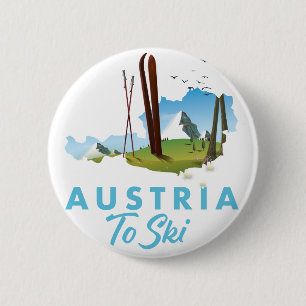 Österreich zum Skiplakat Button