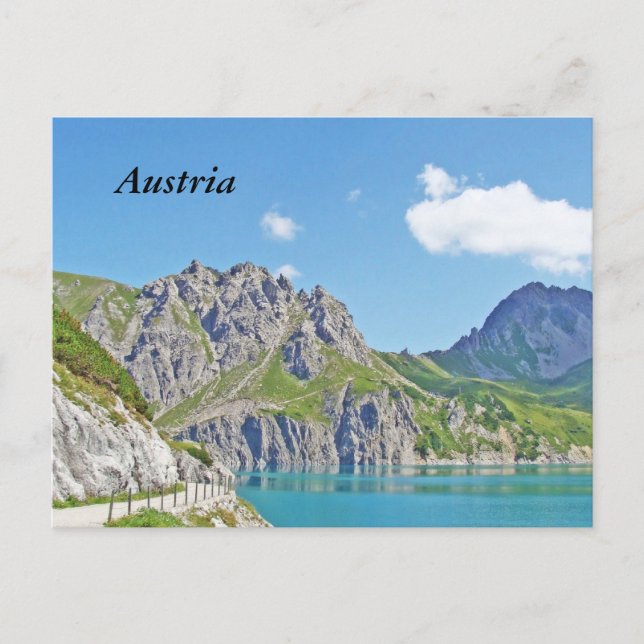 Österreicher in Vorarlberg im Sommer Postkarte (Vorderseite)
