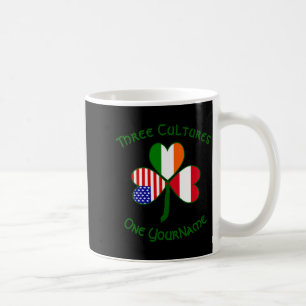 Österreichisch Irisch Amerikanischer Shamrock-Flag Kaffeetasse
