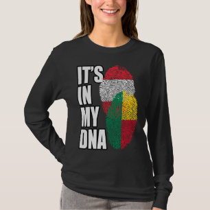 Österreichisch und Beninisch gemischtes DNA-Flagge T-Shirt