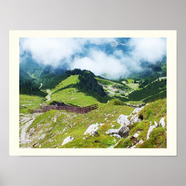 Österreichische Alpen Poster (Vorne)