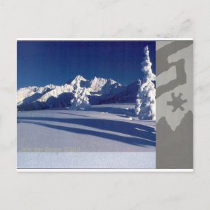 Österreichische Alpen-Winterberge 2002 - Panoramab Postkarte