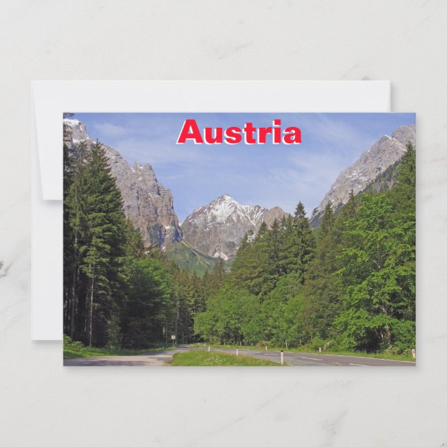 Österreichische Alpenkarte (Vorderseite)