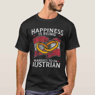 Österreichische Eheflagge Verheiratet T-Shirt