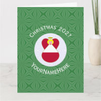 Österreichische Engel-Weihnachtsflagge Personalisi