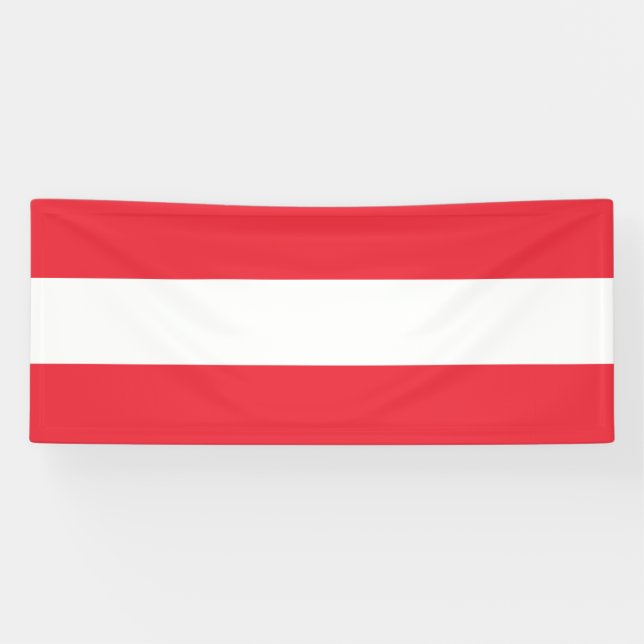 Österreichische Flagge Banner (Horizontal)