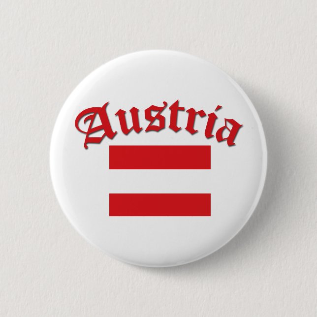 Österreichische Flagge Button (Vorderseite)