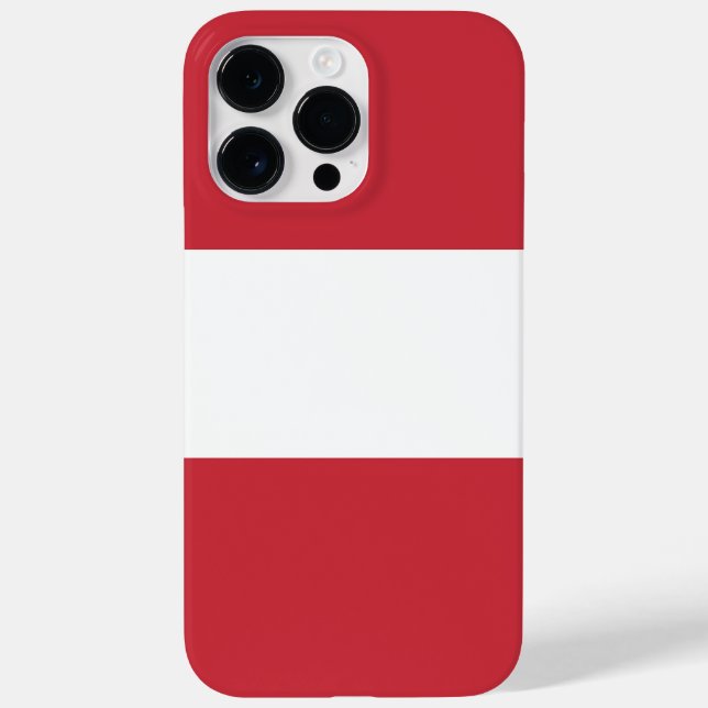 Österreichische Flagge Case-Mate iPhone 14 Pro Max Hülle (Rückseite)