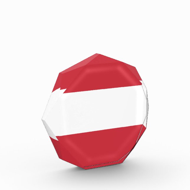 Österreichische Flagge Fotoblock (Links)