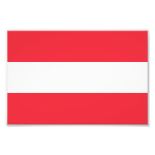 Österreichische Flagge Fotodruck