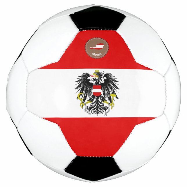 Österreichische Flagge Fußball (Vorderseite)