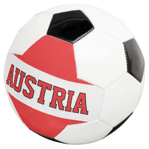Österreichische Flagge Fußball für Team-Fan und Sp