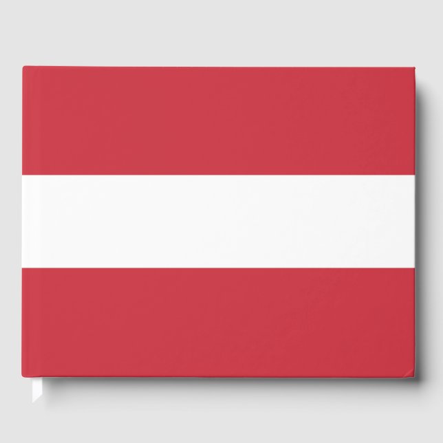 Österreichische Flagge Gästebuch (Vorderseite)