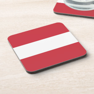 Österreichische Flagge Getränkeuntersetzer