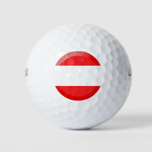 Österreichische Flagge Golfball