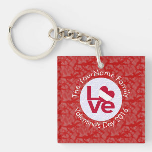 Österreichische Flagge Herz LIEBE Rot Personalisie Schlüsselanhänger