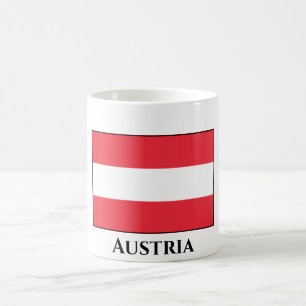 Österreichische Flagge Kaffeetasse