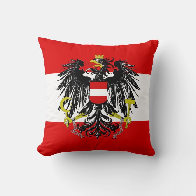 Österreichische Flagge Kissen (Vorderseite)