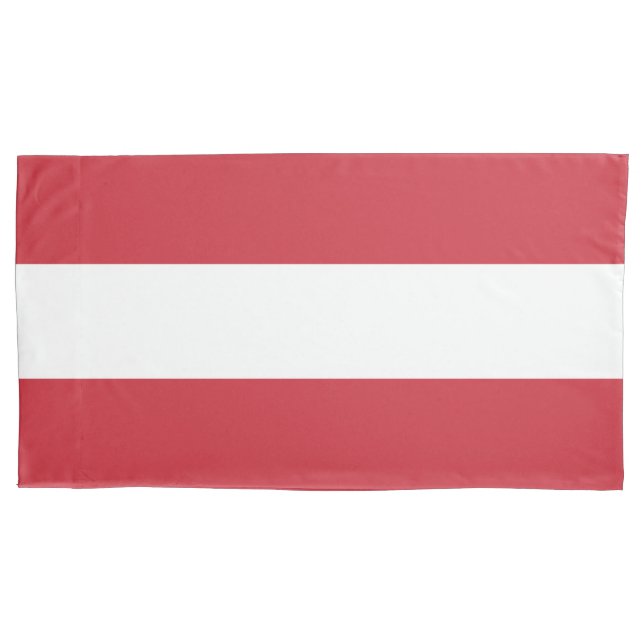Österreichische Flagge Kissenbezug (Vorderseite)