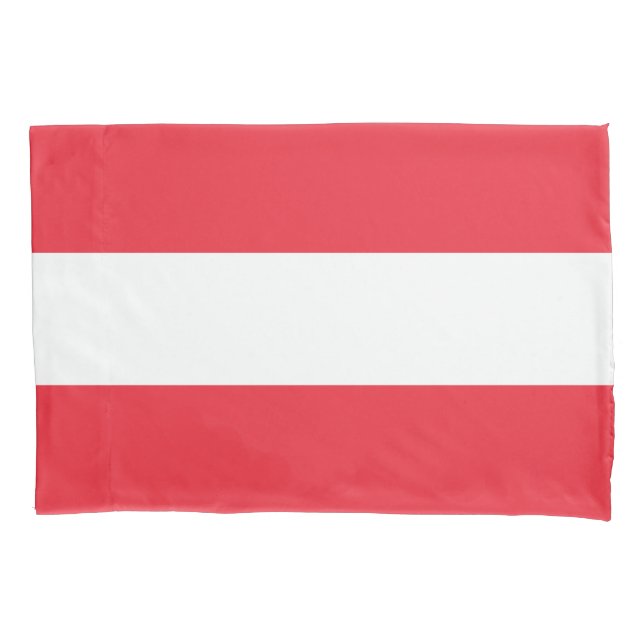 Österreichische Flagge Kissenbezug (Vorderseite)