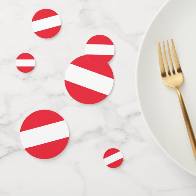 Österreichische Flagge Konfetti (Gruppe)