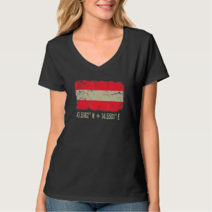 Österreichische Flagge Koordiniert Männer Frauen Ö T-Shirt