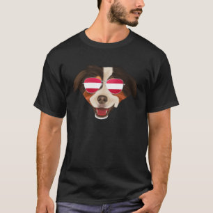 Österreichische Flagge Miniaturamerikanischer Schä T-Shirt