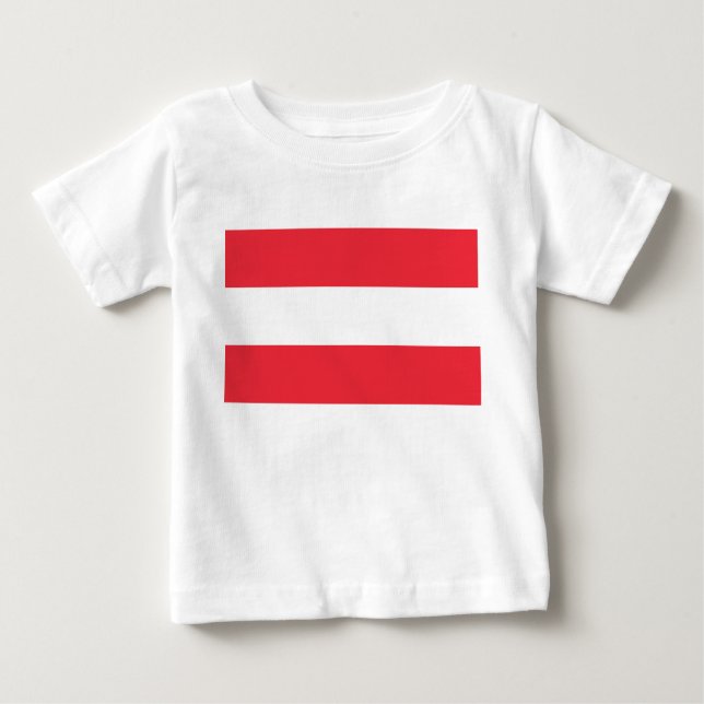 Österreichische Flagge (Österreich) Baby-T - Shirt (Vorderseite)