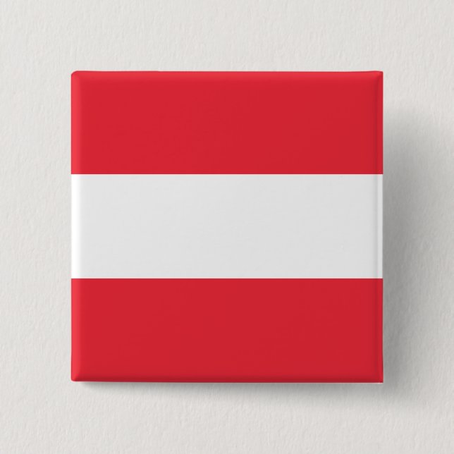 Österreichische Flagge (Österreich) Button (Vorderseite)