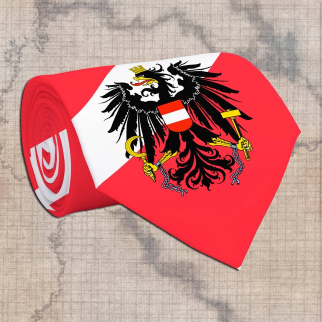 Österreichische Flagge, Österreich - Reise, Geschä Krawatte (Von Creator hochgeladen)