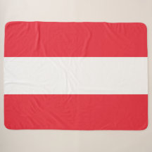 Österreichische Flagge (Österreich) Sherpa Blanket
