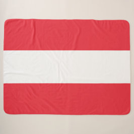 Österreichische Flagge (Österreich) Sherpa Blanket Sherpadecke