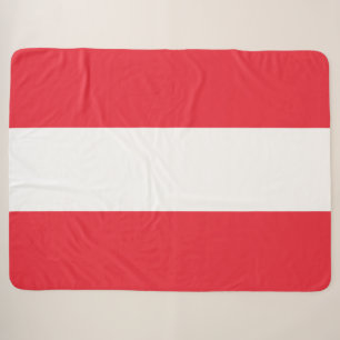Österreichische Flagge (Österreich) Sherpa Blanket Sherpadecke