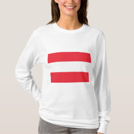 Österreichische Flagge (Österreich) T - Shirt