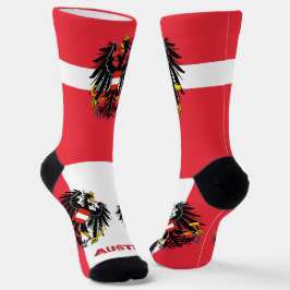 Österreichische Flagge Patriotisch, Nachhaltiges Ö Socken