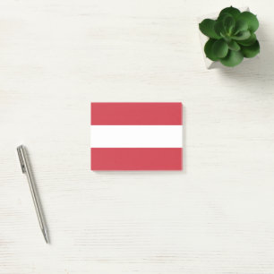 Österreichische Flagge Post-it Klebezettel
