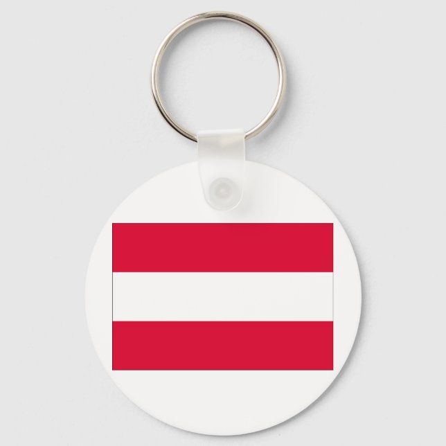 Österreichische Flagge Schlüsselanhänger (Vorderseite)