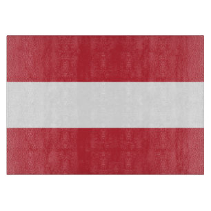 Österreichische Flagge Schneidebrett
