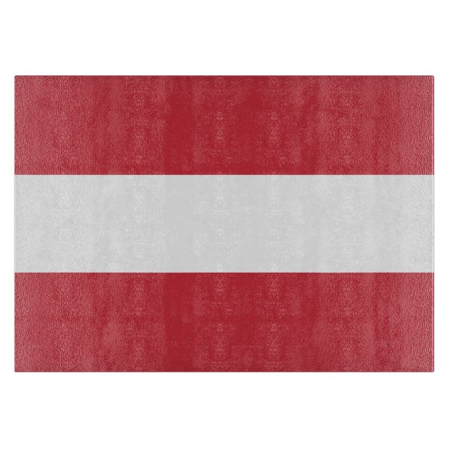 Österreichische Flagge Schneidebrett (Vorderseite)