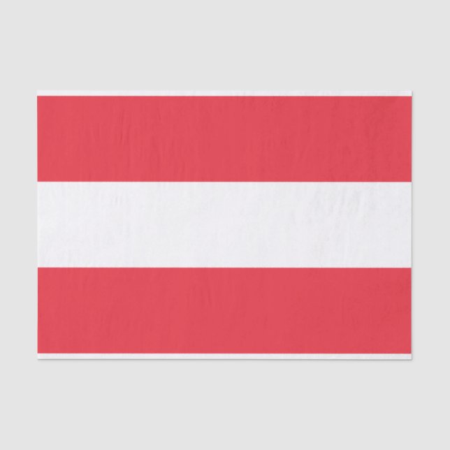 Österreichische Flagge Seidenpapier (Vorderseite)